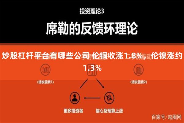 炒股杠杆平台有哪些公司 伦铜收涨1.8%，伦镍涨约1.3%