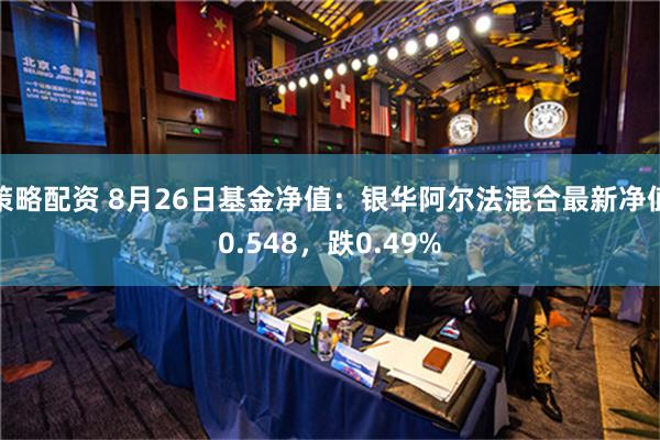 策略配资 8月26日基金净值：银华阿尔法混合最新净值0.548，跌0.49%