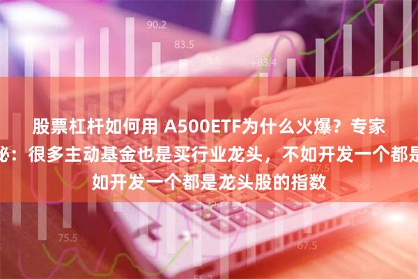 股票杠杆如何用 A500ETF为什么火爆？专家从独特角度揭秘：很多主动基金也是买行业龙头，不如开发一个都是龙头股的指数